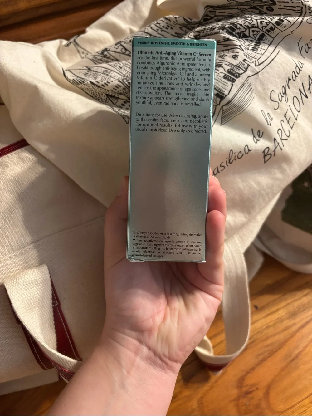 Algenist Vitamin C+ Anti-Aging Serum Box in Teal and Silver